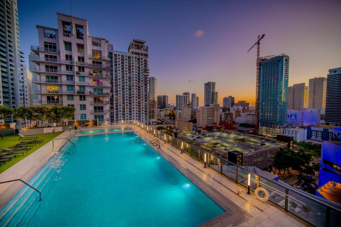Ferienwohnung Luxury Loft - Free Parking - Ocean View - Brickell Downtown Miami Exterior foto